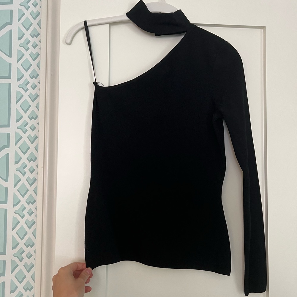 Milly One Shoulder Collar Pullover
